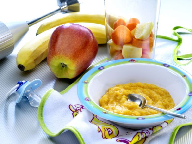 Cocktail de fructe gratinate (10 luni)